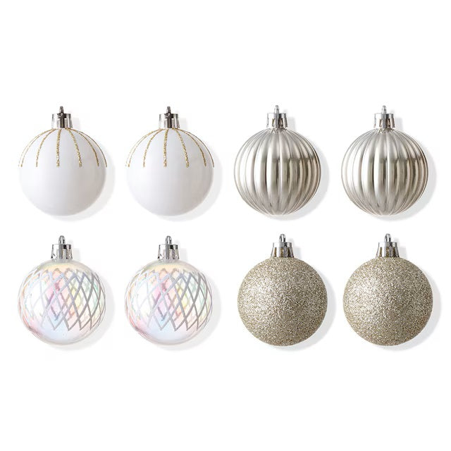 BALL SET OF 8 - 50MM GOLD