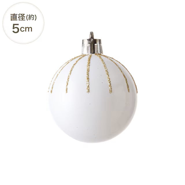 BALL SET OF 8 - 50MM GOLD