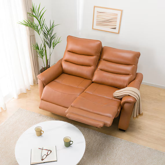 2P ELECTRIC SOFA N-BELIEVA 3 TK-LEATHER DBR