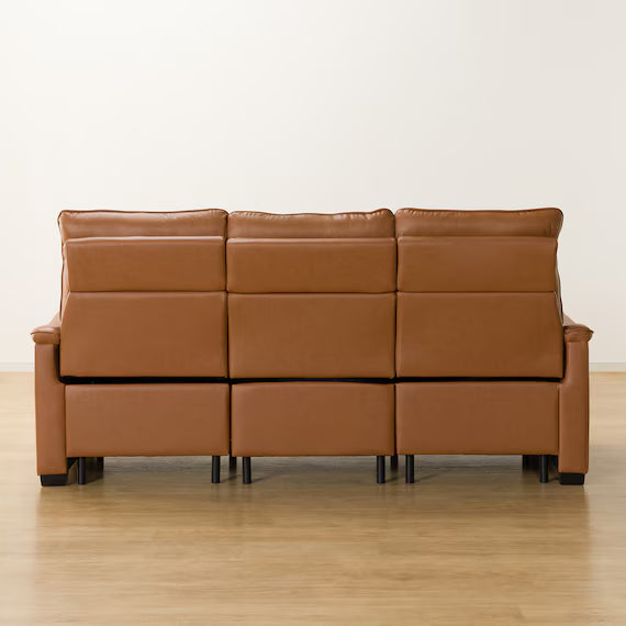 3P ELECTRIC SOFA N-BELIEVA 3 TK-LEATHER DBR