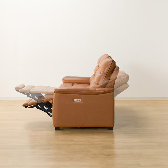 3P ELECTRIC SOFA N-BELIEVA 3 TK-LEATHER DBR