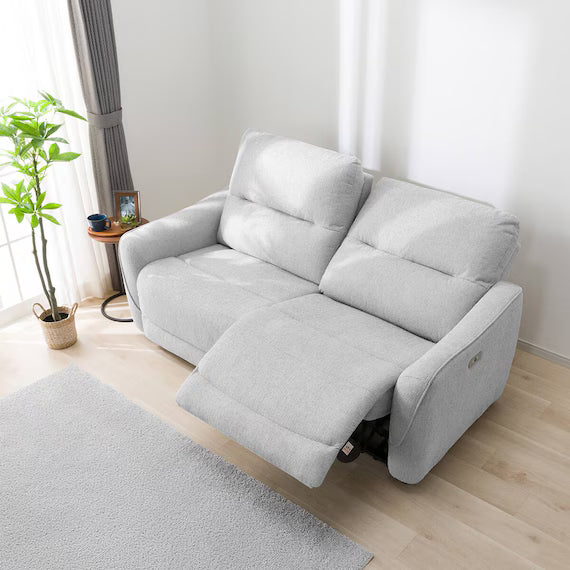 WIDE 3SEATER RECLINING SOFA HE02N LGY WO AD