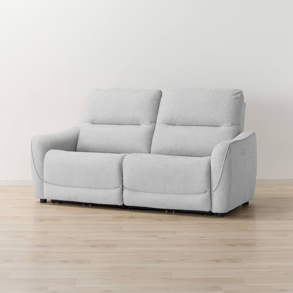 WIDE 3SEATER RECLINING SOFA HE02N LGY WO AD