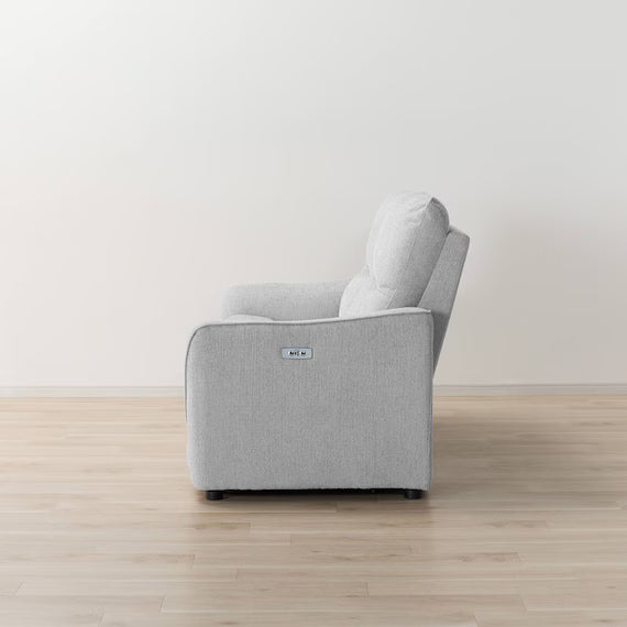 WIDE 3SEATER RECLINING SOFA HE02N LGY WO AD