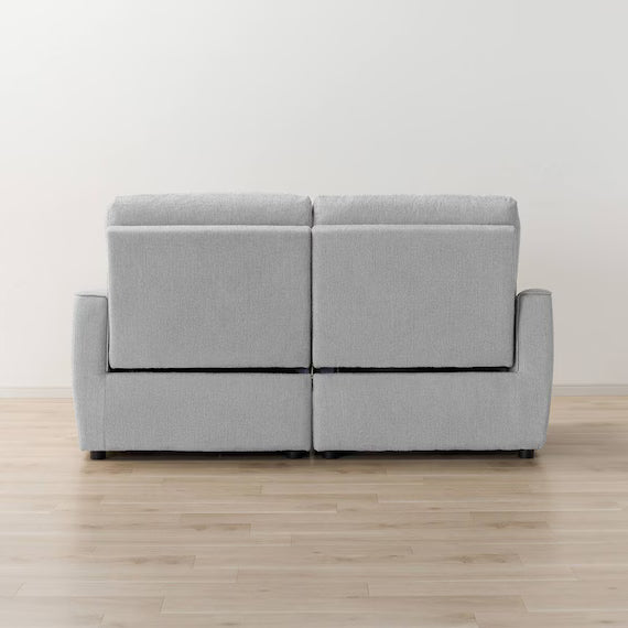 WIDE 3SEATER RECLINING SOFA HE02N LGY WO AD