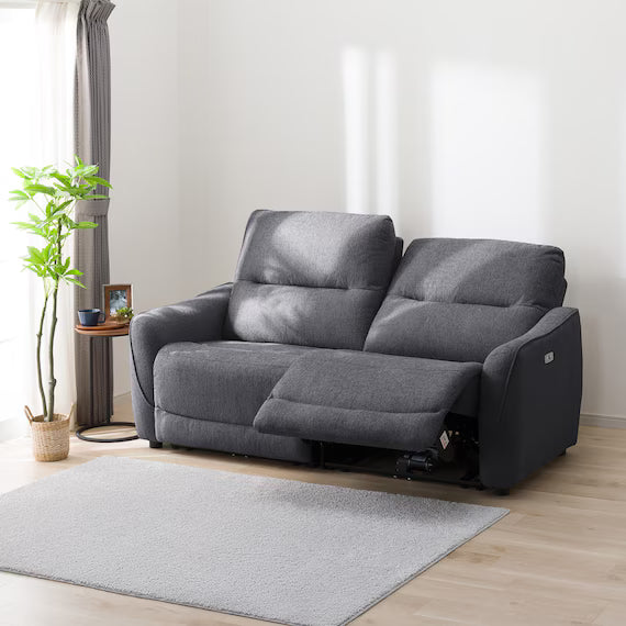 WIDE 3SEATER RECLINING SOFA HE02N DGY WO AD