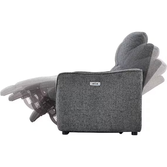 3SEATER RECLINING SOFA HE02N DGY WO AD