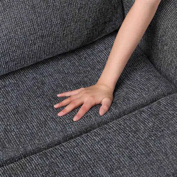 WIDE 3SEATER RECLINING SOFA HE02N DGY WO AD