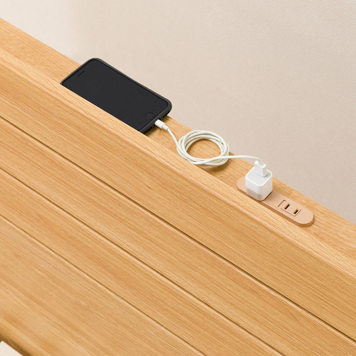 Double Bed Frame (EB-001 LBR LEG/LOW)