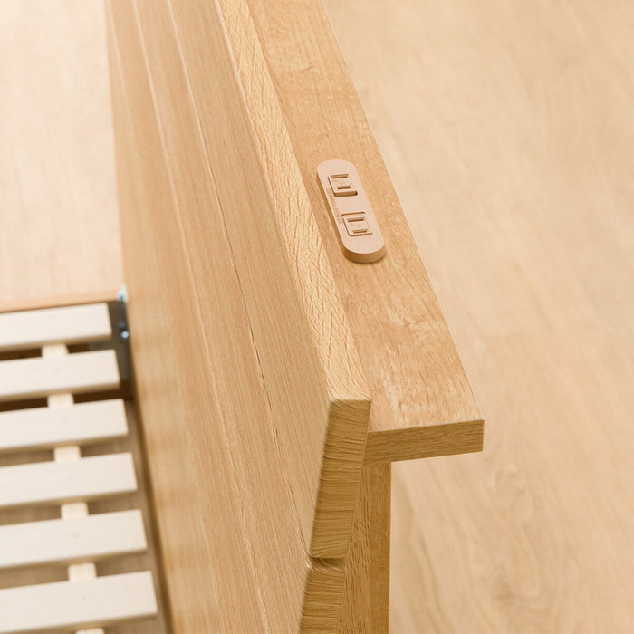 Double Bed Frame (EB-001 LBR LEG/LOW)