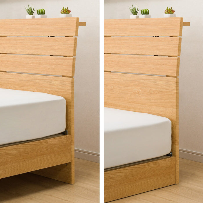 Double Bed Frame (EB-001 LBR LEG/LOW)