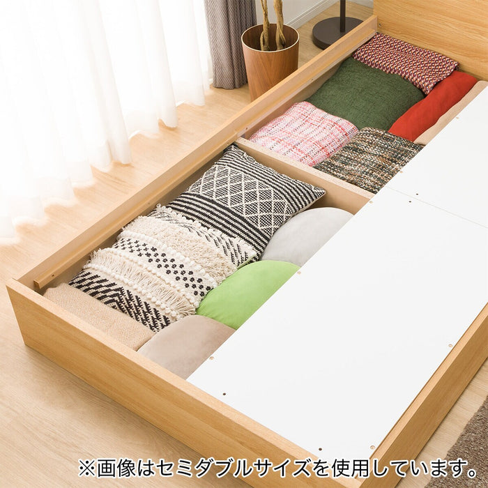 Queen Bed Frame (EB-001 with Drawers LBR DR)