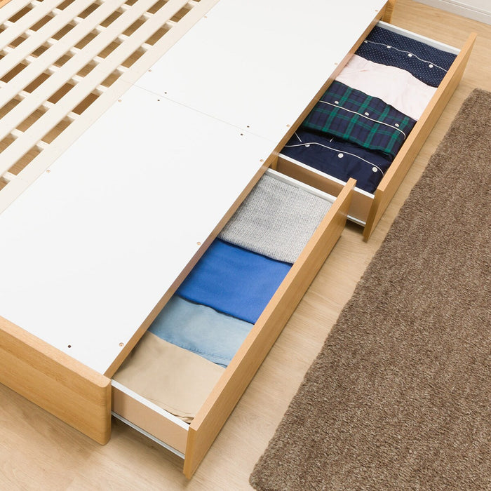 Queen Bed Frame (EB-001 with Drawers LBR DR)