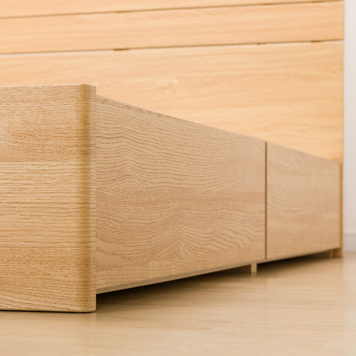 Queen Bed Frame (EB-001 with Drawers LBR DR)