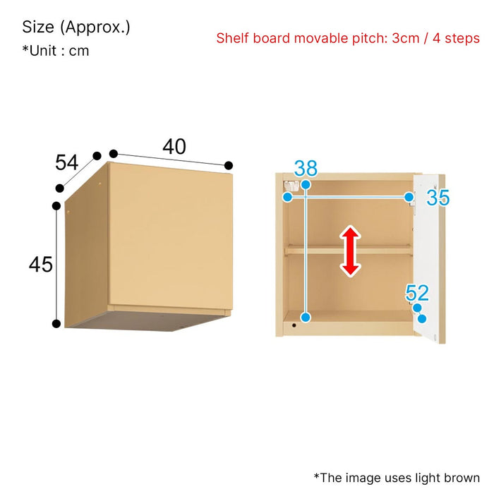 KABINET ATAS PORTE-D 40U-R WH