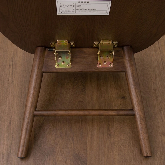 LEG-FOLD TABLE RP9045 OVAL W/SHELF DBR