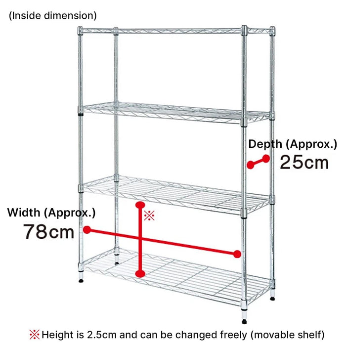 Steel Rack Standard 8530 Wide 3-Tier WH