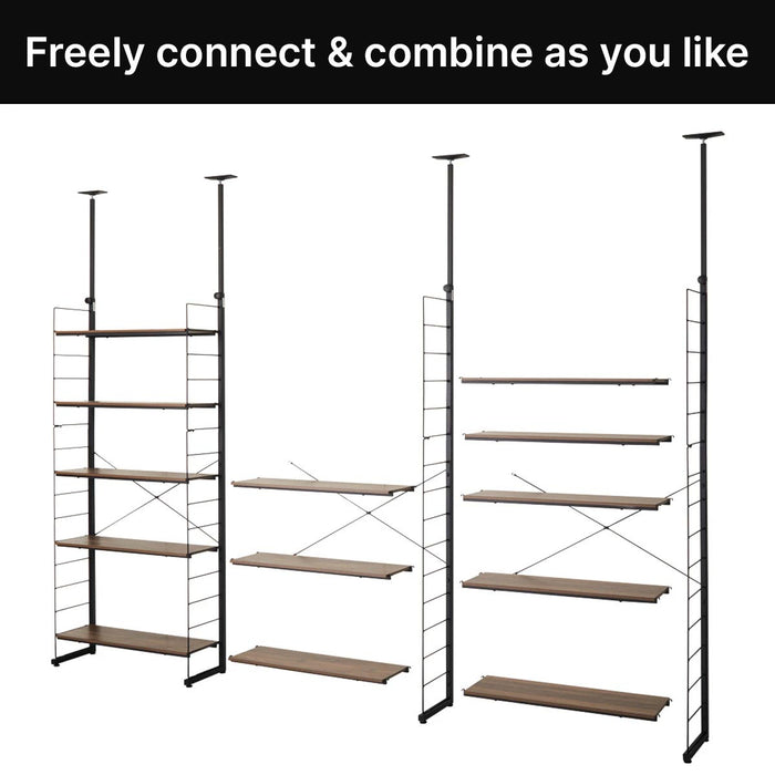 Height Adjustable Wardrobe/Shelf Additional Side Parts BK