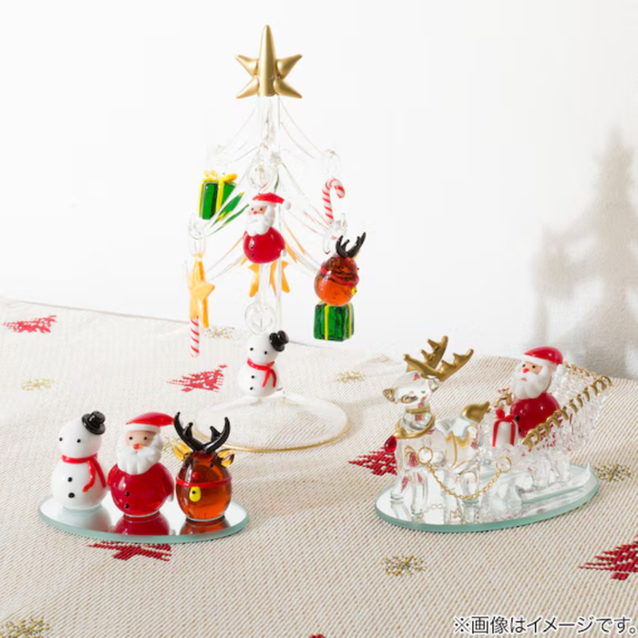 Glass Ornament Santa Sleigh n6RW