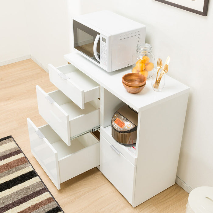 COUNTER ETONA 90CT WH/SI