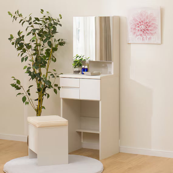 ONE-SIDED MIRROR DRESSER DR-010 WW