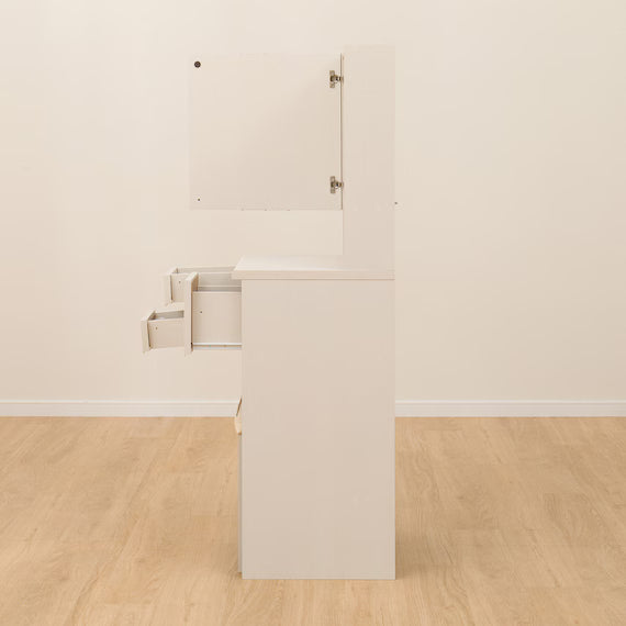 ONE-SIDED MIRROR DRESSER DR-010 WW