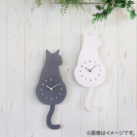 WALL CLOCK-WH CAT EL010