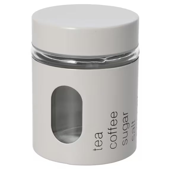 IRON LID GLASS CANISTER 350ML MO ST01