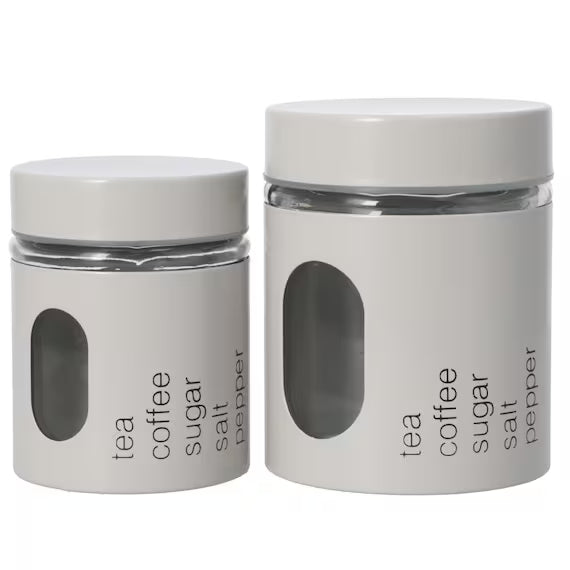 IRON LID GLASS CANISTER 350ML MO ST01