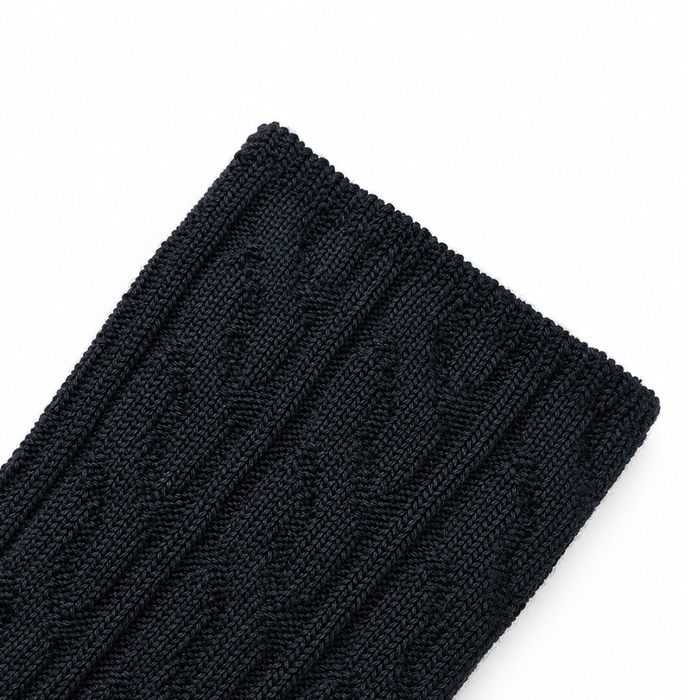WOMEN SOCKS MID KNITTED BK 1P