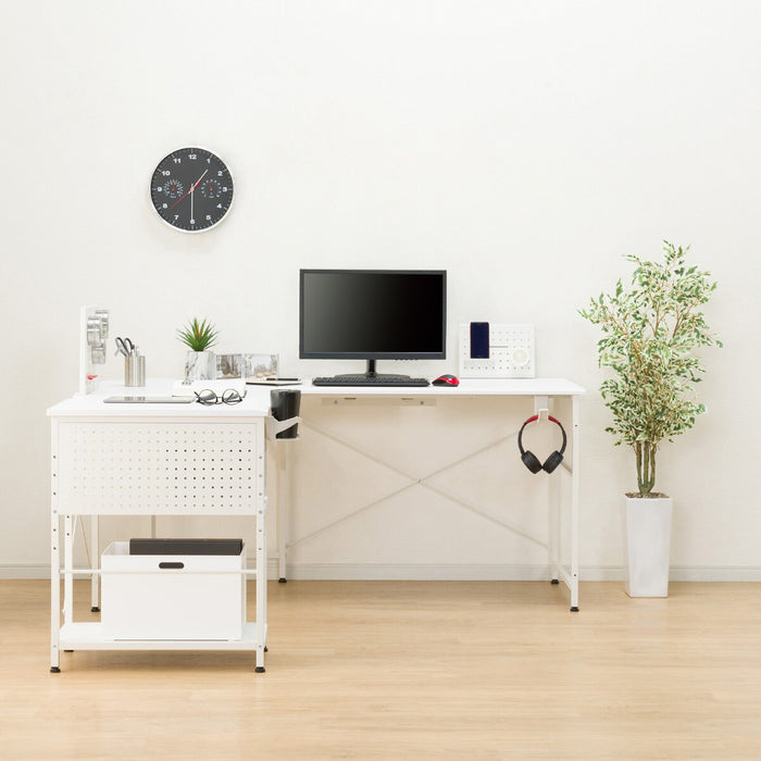 MEJA SUDUT BERBENTUK L GM003 160 WH