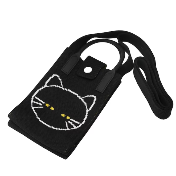SMAPHO KNIT BAG DECOCAT 12X18 BK