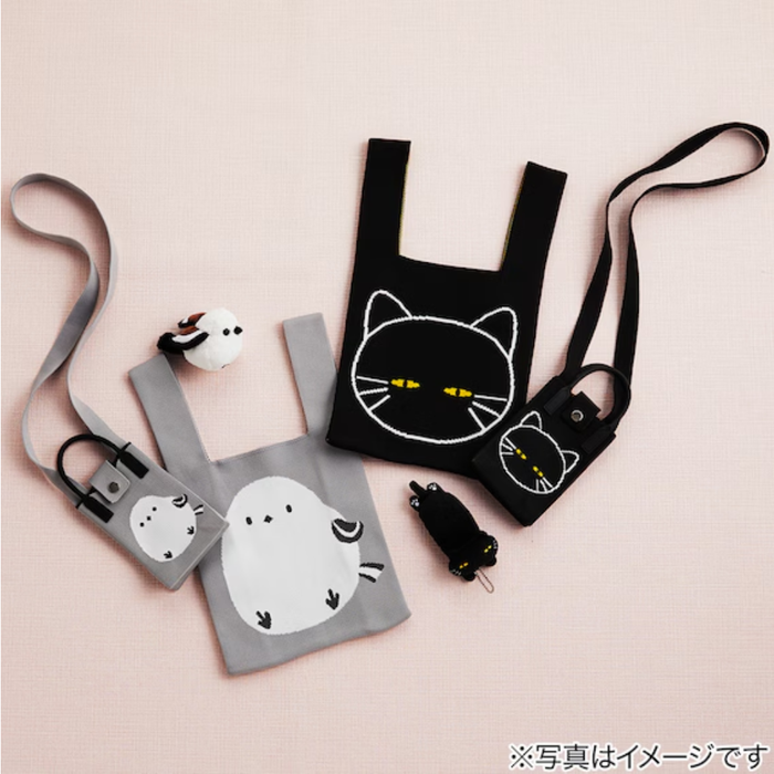 SMAPHO KNIT BAG DECOCAT 12X18 BK