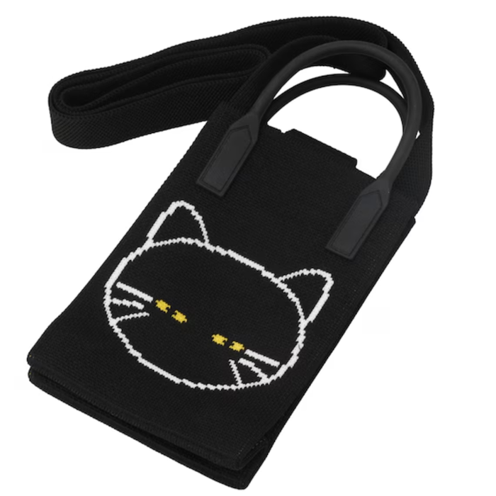 SMAPHO KNIT BAG DECOCAT 12X18 BK