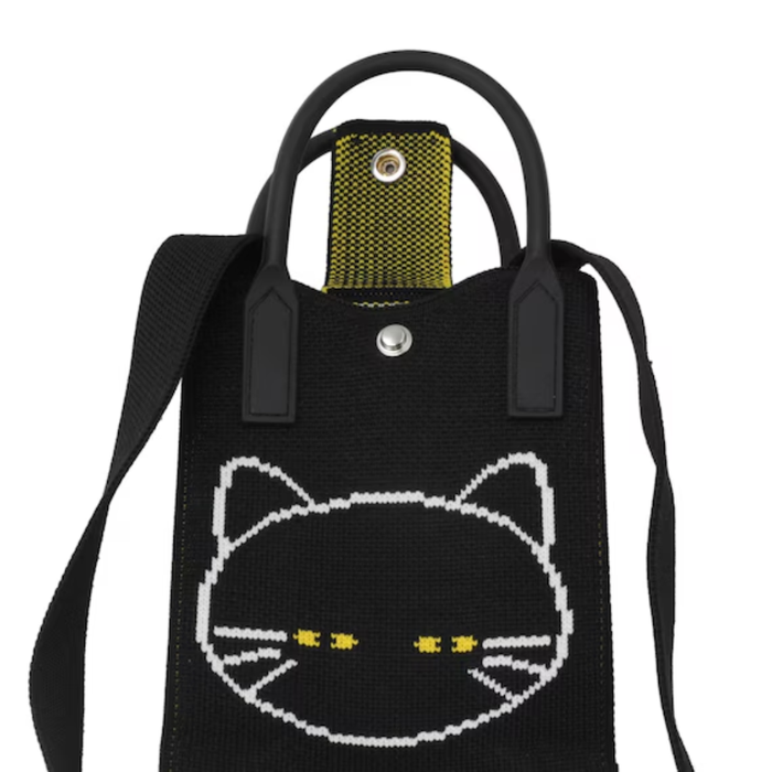 SMAPHO KNIT BAG DECOCAT 12X18 BK