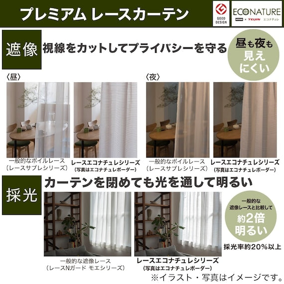 LACE ECO NATURE PLANE 150X176X2