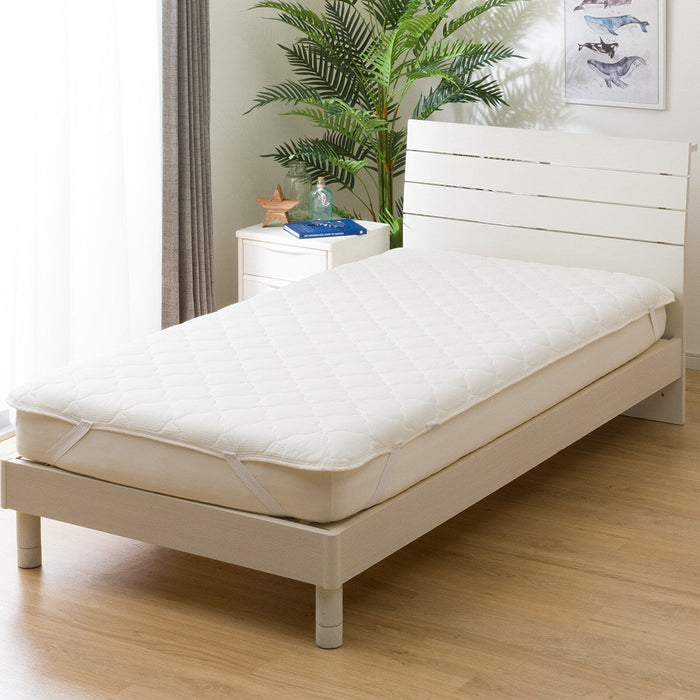 MATTRESS PAD N-COOL WD WH S2401