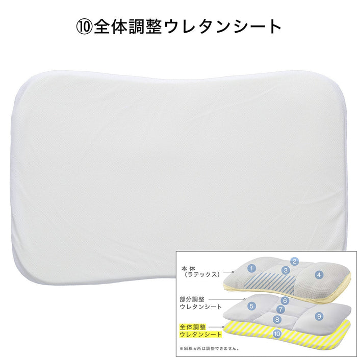 Adjust Height 10 Positions Pillow Latex 2