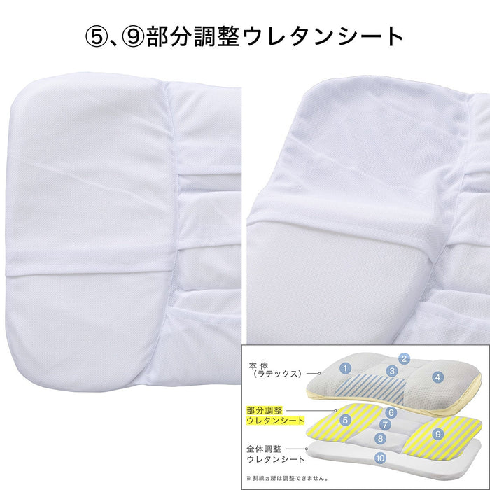 Adjust Height 10 Positions Pillow Latex 2