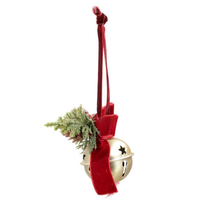 Bell & Ribbon Christmas Tree Ornament n6BT