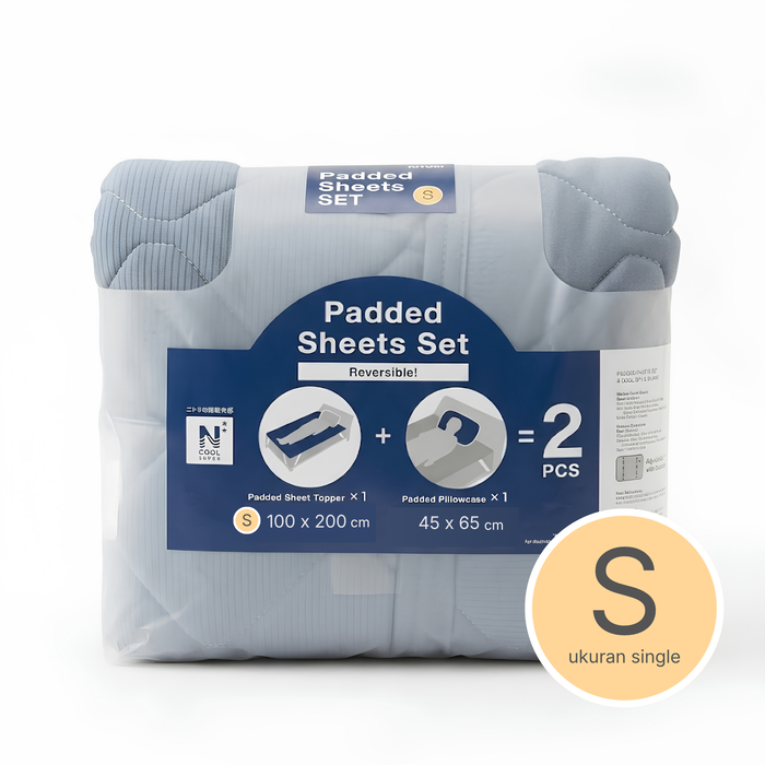 MATTRESS TOPPER SET N COOL SP S BL S2402