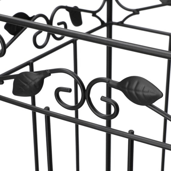 Umbrella Stand Leaves 21 Square BK