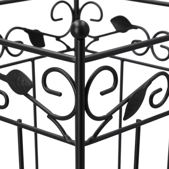 Umbrella Stand Leaves 21 Square BK