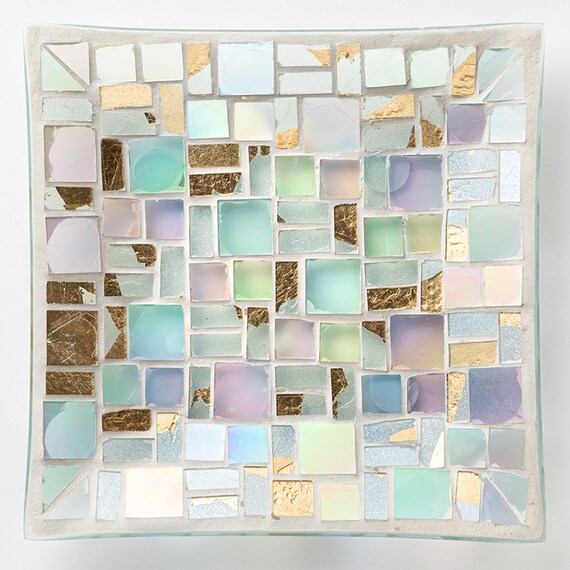 MOSAIC PLATE SQUARE (15.5 X 15.5 X 1.8CM)
