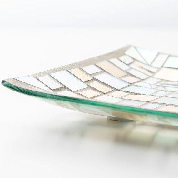 MOSAIC PLATE SQUARE (15.5 X 15.5 X 1.8CM)