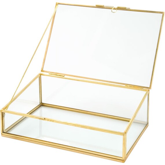 Accessory Box Gold Frame Laiton W20D13.5H7.5