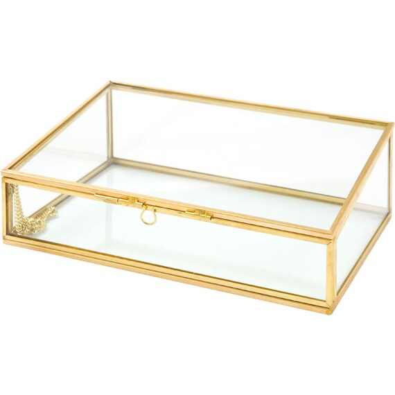 Accessory Box Gold Frame Laiton W20D13.5H7.5
