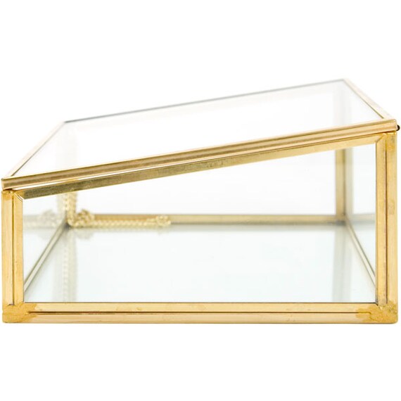 Accessory Box Gold Frame Laiton W20D13.5H7.5
