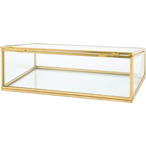 Accessory Box Gold Frame Laiton W20D13.5H7.5