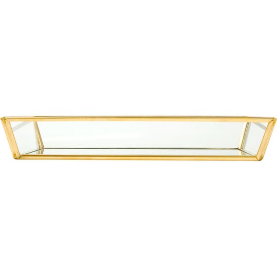 Accessory Tray Gold Frame Laiton W22D14H3.5
